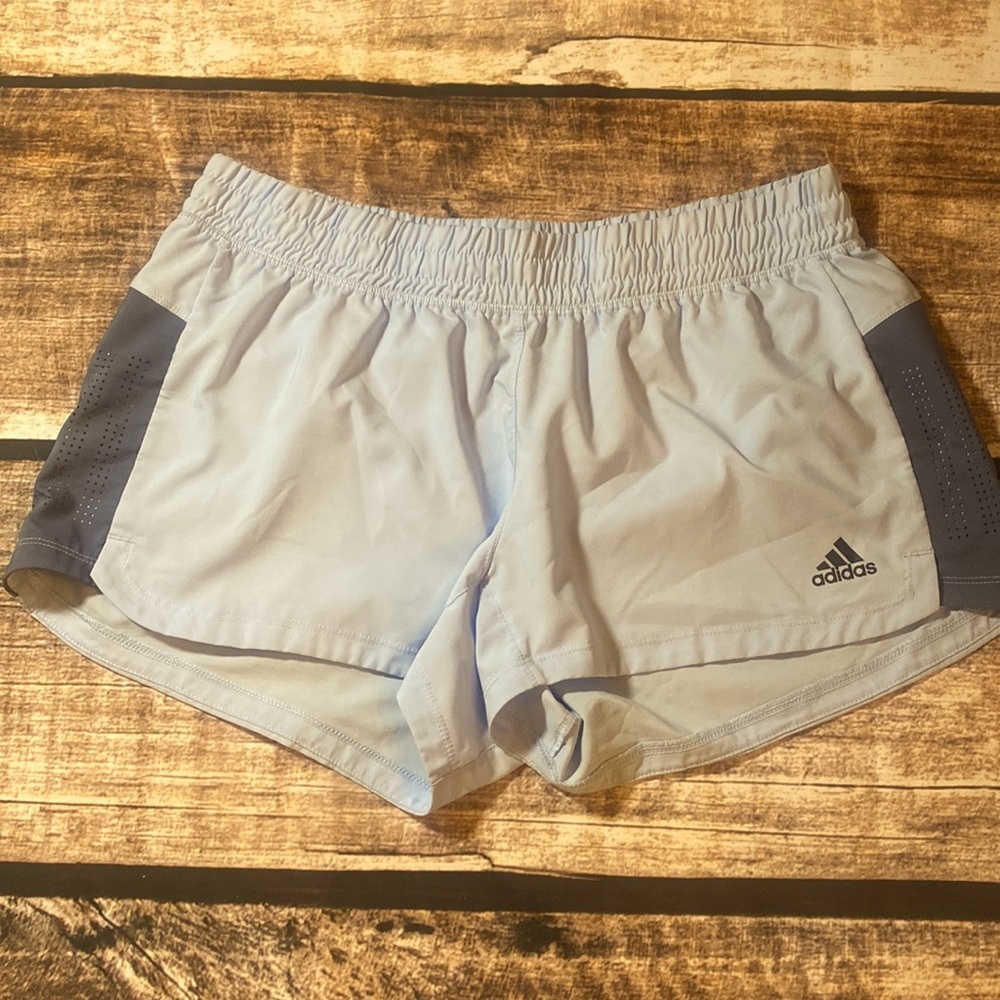 Adida light blue medium sport shorts.